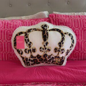Juicy Couture crown pillow